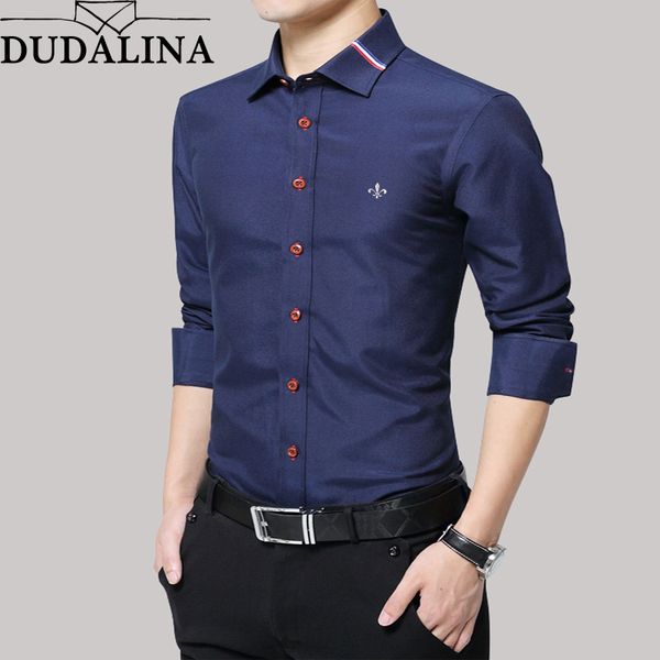 dudalina shirt men oxford 2018 long sleeve male shirt casual business man shirts slim fit designer dress, White;black
dudalina shirt men oxford 2018 long sleeve male shirt casual business man shirts slim fit designer dress, White;black