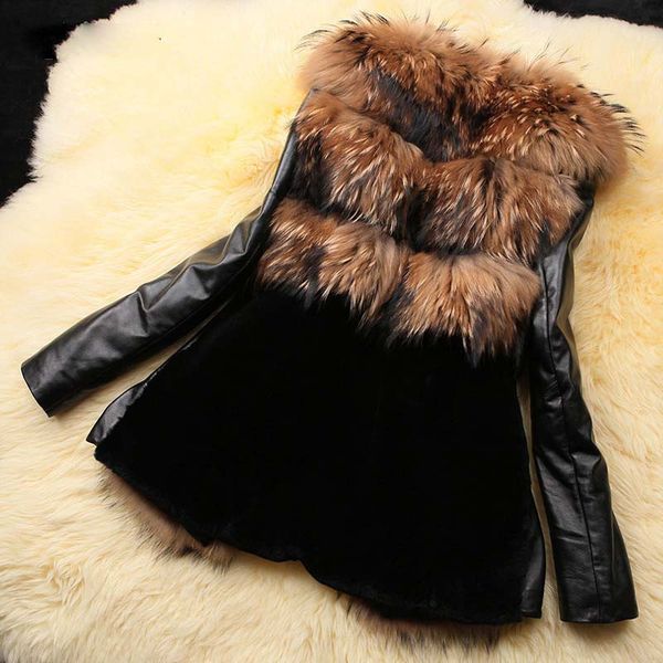 new winter jacket for women leather faux fur medium-long thicken plus size 6xl outwear wadded coat slim parka jacket overcoat, Black
new winter jacket for women leather faux fur medium-long thicken plus size 6xl outwear wadded coat slim parka jacket overcoat, Black