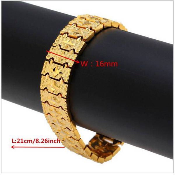24k gold plated engraved star luxury trendy chain link classic bangle bracelet jewelry, White
24k gold plated engraved star luxury trendy chain link classic bangle bracelet jewelry, White