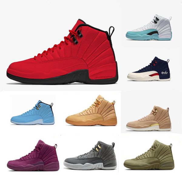 2018 Jumpman XII Red Vachetta Tan College Navy University Blue Michigan 12 Basketball Shoes Mens Trainers 12s Suede Sport Sneakers Size41-47
2018 Jumpman XII Red Vachetta Tan College Navy University Blue Michigan 12 Basketball Shoes Mens Trainers 12s Suede Sport Sneakers Size41-47
