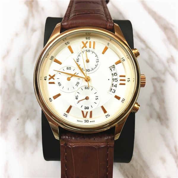 men watch genuine leather big dial relojes de marca mujer decoration subdials auto-date business male quartz wholesale price, Slivery;brown
men watch genuine leather big dial relojes de marca mujer decoration subdials auto-date business male quartz wholesale price, Slivery;brown