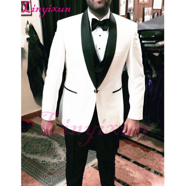 linyixun one button ivory groom tuxedos shawl lapel groomsmen man suits mens wedding suits, White;black
linyixun one button ivory groom tuxedos shawl lapel groomsmen man suits mens wedding suits, White;black