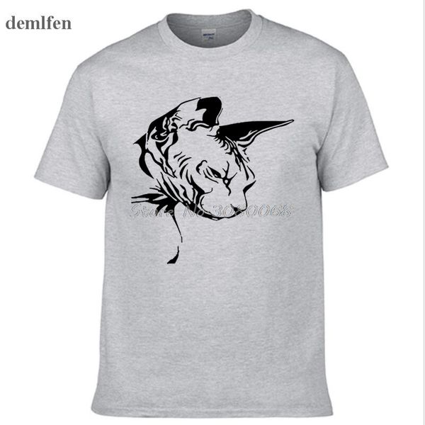 new sphynx cat fashion print t-shirt men's summer short sleeve casual tshirt cotton tees funny street wear, White;black
new sphynx cat fashion print t-shirt men's summer short sleeve casual tshirt cotton tees funny street wear, White;black