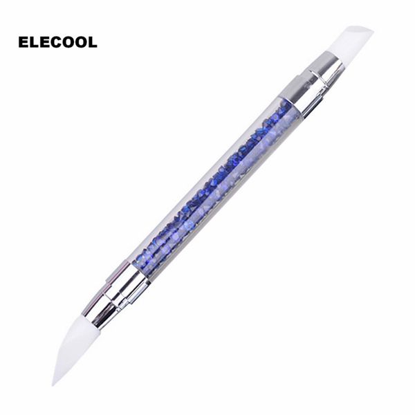 elecool 1pc nail art brush dotting tool 2 way nail art silicone sculpture pen for emboss carving popular tools, Silver
elecool 1pc nail art brush dotting tool 2 way nail art silicone sculpture pen for emboss carving popular tools, Silver