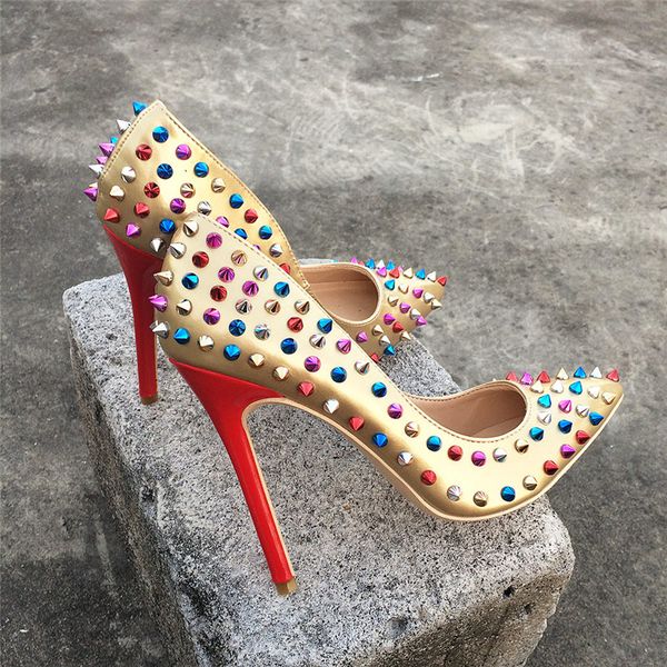 lady women woman 2019 new multi spikes rivets leather high heels shoes stiletto heels poined toes wedding heeled shoes pump, Black
lady women woman 2019 new multi spikes rivets leather high heels shoes stiletto heels poined toes wedding heeled shoes pump, Black