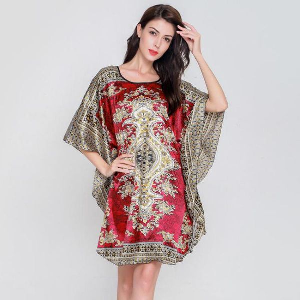 New Women Print Nightgown Summer Sleepwear Rayon Nightwear Half Sleeve Nightdress Mini Negligee Sexy Nightshirt O-Neck Home Wear, 14
New Women Print Nightgown Summer Sleepwear Rayon Nightwear Half Sleeve Nightdress Mini Negligee Sexy Nightshirt O-Neck Home Wear, 14