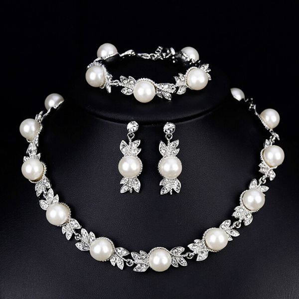 silver color simulated pearl bridal jewelry sets wedding necklace earrings bracelets sets party jewelry wedding gifts
silver color simulated pearl bridal jewelry sets wedding necklace earrings bracelets sets party jewelry wedding gifts