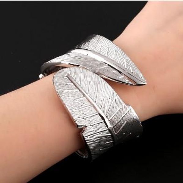 crafted feather bangle bracelets cz stone open high end cuff bracelets great gift bangle cuff bracelets, Black
crafted feather bangle bracelets cz stone open high end cuff bracelets great gift bangle cuff bracelets, Black