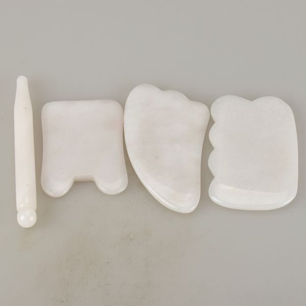 natural white jade guasha board facial massager crystal energy stone traditional scraper set for body massage health care
natural white jade guasha board facial massager crystal energy stone traditional scraper set for body massage health care