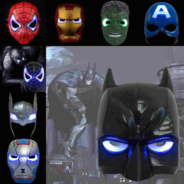 led masks children animation cartoon spiderman light mask masquerade full face masks halloween costumes party gift
led masks children animation cartoon spiderman light mask masquerade full face masks halloween costumes party gift