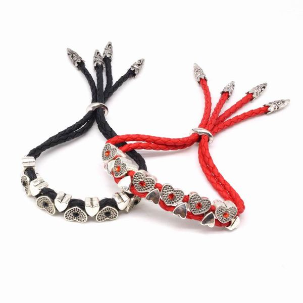 2018 new arrival vintage metal heart lovers bracelet fashion black red rope adjustable men women bracelets & bangles wholesale, White
2018 new arrival vintage metal heart lovers bracelet fashion black red rope adjustable men women bracelets & bangles wholesale, White