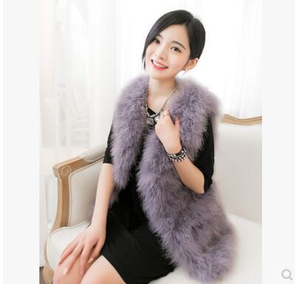 wholesale-new 2017 women winter encryption 100% natural ostrich feathers turkey feather fur vest vest fur coat fashion waistcoat, Black
wholesale-new 2017 women winter encryption 100% natural ostrich feathers turkey feather fur vest vest fur coat fashion waistcoat, Black
