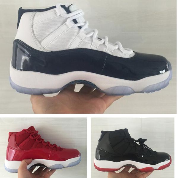 новые 11s женщины 11 высокие верхние мужские баскетбольные кроссовки midnight navy gym red paten кожа нейлон открытый спортивные баскетбольн
новые 11s женщины 11 высокие верхние мужские баскетбольные кроссовки midnight navy gym red paten кожа нейлон открытый спортивные баскетбольн