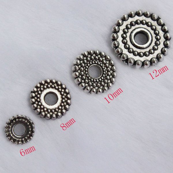 200pcs/lot 6/8/10/12mm tibetan silver wheel shape alloy spacer beads for diy jewelry bracelet making shim loose spacer beads, Black
200pcs/lot 6/8/10/12mm tibetan silver wheel shape alloy spacer beads for diy jewelry bracelet making shim loose spacer beads, Black