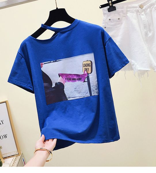 2018 summer fashion women o neck all-match casual hole design t-shirt female casual pullover tee tops a304, White
2018 summer fashion women o neck all-match casual hole design t-shirt female casual pullover tee tops a304, White