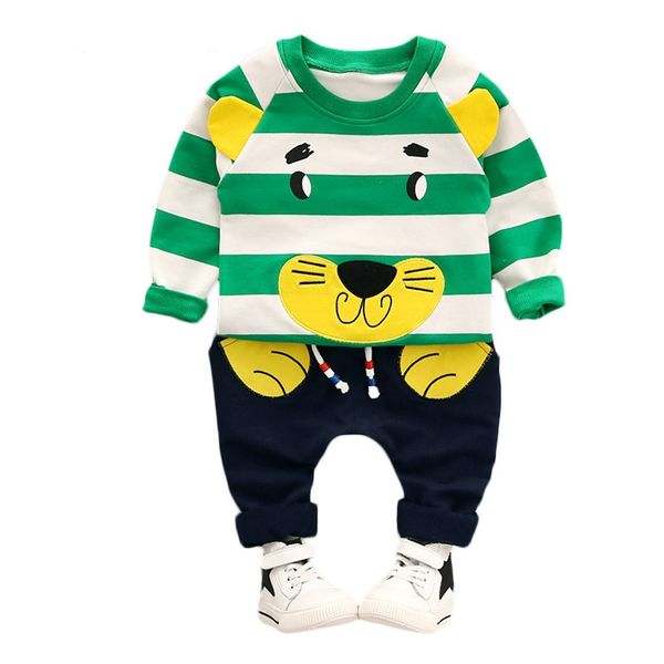 baby boy clothing set new autumn 1-3 year fashion style cotton o-neck full sleeve strip lion boys clothes set, White
baby boy clothing set new autumn 1-3 year fashion style cotton o-neck full sleeve strip lion boys clothes set, White
