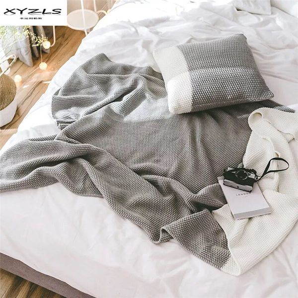 xyzls grey white blankets for bed cotton acrylic soft bedspread knitted throws blanket for sofa chair travel 130x170cm
xyzls grey white blankets for bed cotton acrylic soft bedspread knitted throws blanket for sofa chair travel 130x170cm