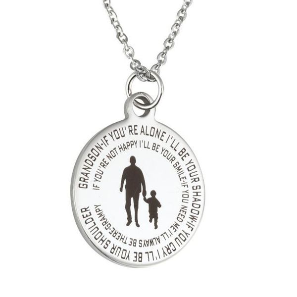 fashion jewelry accessories grandson if you're alone i'll be your shadow,grandfather to grandson keepsake necklace gift key chain, Silver
fashion jewelry accessories grandson if you're alone i'll be your shadow,grandfather to grandson keepsake necklace gift key chain, Silver