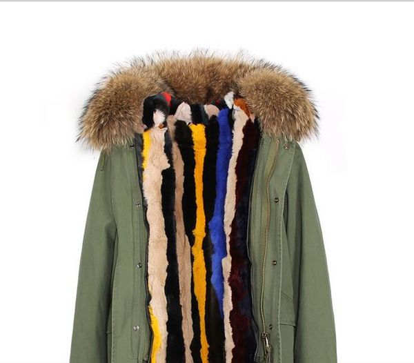 brown fur trim jazzevar women snow coats multicolour stripe colour rabbit fur lining army green canvas mini parkas, Black
brown fur trim jazzevar women snow coats multicolour stripe colour rabbit fur lining army green canvas mini parkas, Black