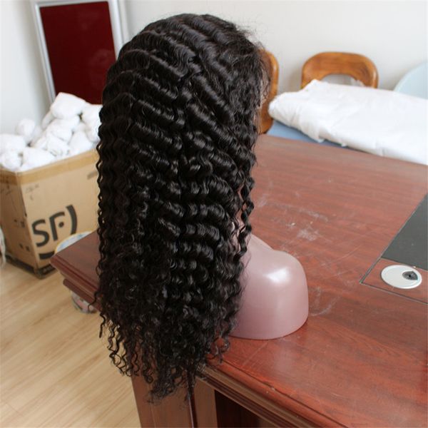 wig human hair swiss lace front lace deep wave brazilian malaysian remy vrigin natural color woman active hand-made 130% density, Black;brown
wig human hair swiss lace front lace deep wave brazilian malaysian remy vrigin natural color woman active hand-made 130% density, Black;brown