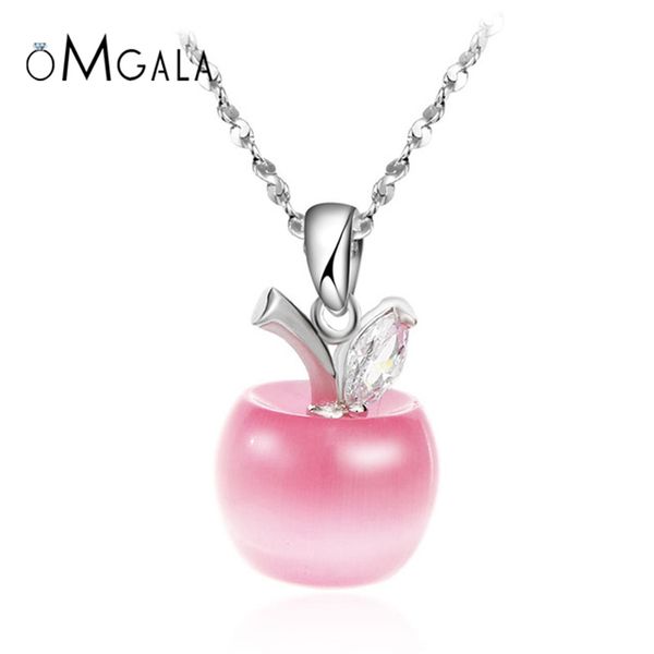 omgala lovely pink white opal apple necklace for women girls silver color chain pendants necklace for collier fashion jewelry
omgala lovely pink white opal apple necklace for women girls silver color chain pendants necklace for collier fashion jewelry