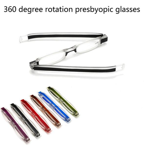 360 degree rotation folding reading glasses high definition resin glasses men women presbyopic eyeglasses +1.0+1.5+2.0+2.5+3.0+3.5+4.0
360 degree rotation folding reading glasses high definition resin glasses men women presbyopic eyeglasses +1.0+1.5+2.0+2.5+3.0+3.5+4.0