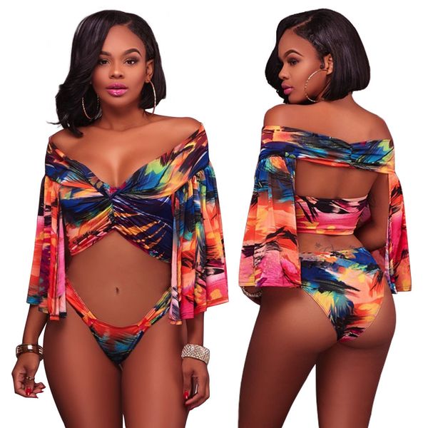 new european and american swimsuit, fashion originality, split sleeves, shoulder fold, tie dyed printed swimsuit, two sets, White;black
new european and american swimsuit, fashion originality, split sleeves, shoulder fold, tie dyed printed swimsuit, two sets, White;black