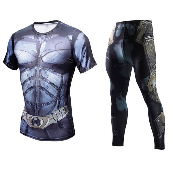 men fitness clothing set fashion tracksuit set plus size brand clothing sportswear sets 3d print full compression sets, Gray
men fitness clothing set fashion tracksuit set plus size brand clothing sportswear sets 3d print full compression sets, Gray