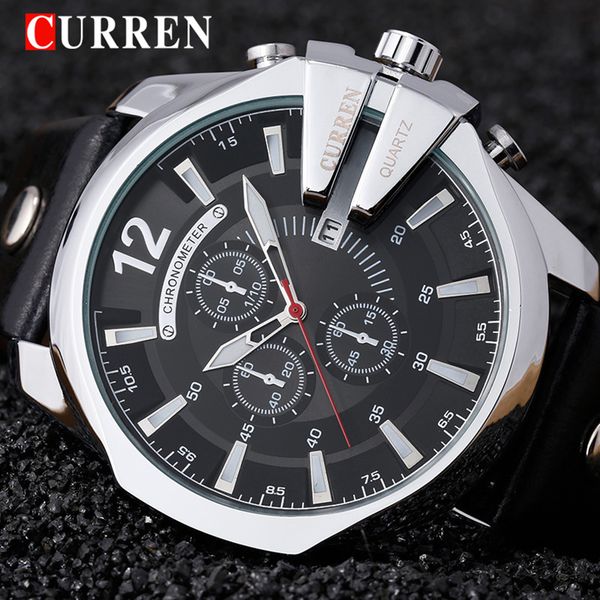 curren 8176 mens watches gold male watch men fashion leather strap sport quartz watch outdoor casual wristwatch, Slivery;brown
curren 8176 mens watches gold male watch men fashion leather strap sport quartz watch outdoor casual wristwatch, Slivery;brown