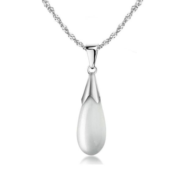 925 pure silver single chain female fashion elegant opal dripping necklace exquisite silver chain
925 pure silver single chain female fashion elegant opal dripping necklace exquisite silver chain