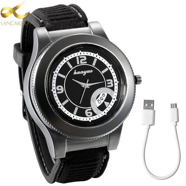 lancardo fashion rechargeable usb lighter men watch electronic men's casual quartz wristwatches flameless cigarette lighter, Slivery;brown
lancardo fashion rechargeable usb lighter men watch electronic men's casual quartz wristwatches flameless cigarette lighter, Slivery;brown