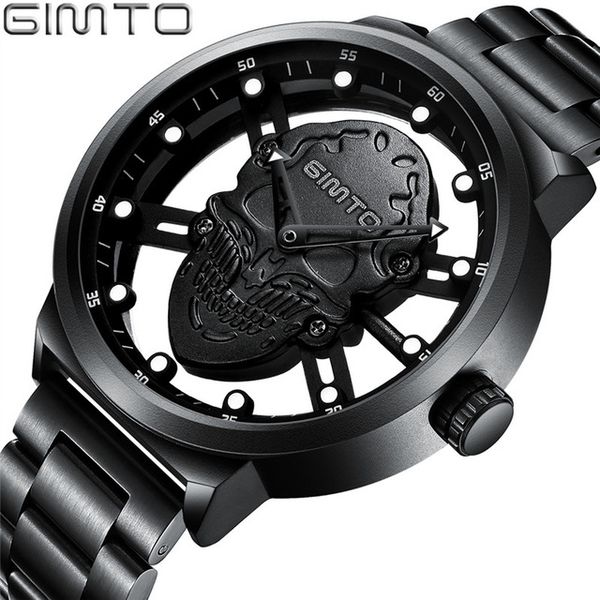 gimto skull men watch creative skeleton quartz watch men wristwatch steel casual male clock relogio masculino, Slivery;brown
gimto skull men watch creative skeleton quartz watch men wristwatch steel casual male clock relogio masculino, Slivery;brown