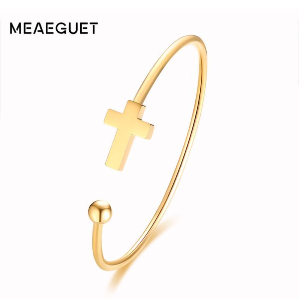 charm crucifixo cross cuff bangle for women gold color stainless steel female wristlet open bracelet bridesmaids gift, Black
charm crucifixo cross cuff bangle for women gold color stainless steel female wristlet open bracelet bridesmaids gift, Black