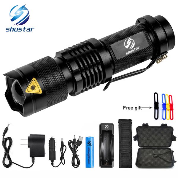 shustar mini zoom xml-t6/l2 flashlight led torch 5 mode 8000 lumens waterproof 18650 rechargeable battery give gift
shustar mini zoom xml-t6/l2 flashlight led torch 5 mode 8000 lumens waterproof 18650 rechargeable battery give gift