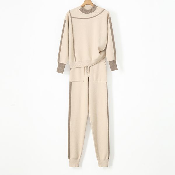 tracksuits rushed wool bamboo fiber full o-neck drawstring winter warm cashmere suit 2018 new sweater + trousers two sets of, Gray
tracksuits rushed wool bamboo fiber full o-neck drawstring winter warm cashmere suit 2018 new sweater + trousers two sets of, Gray