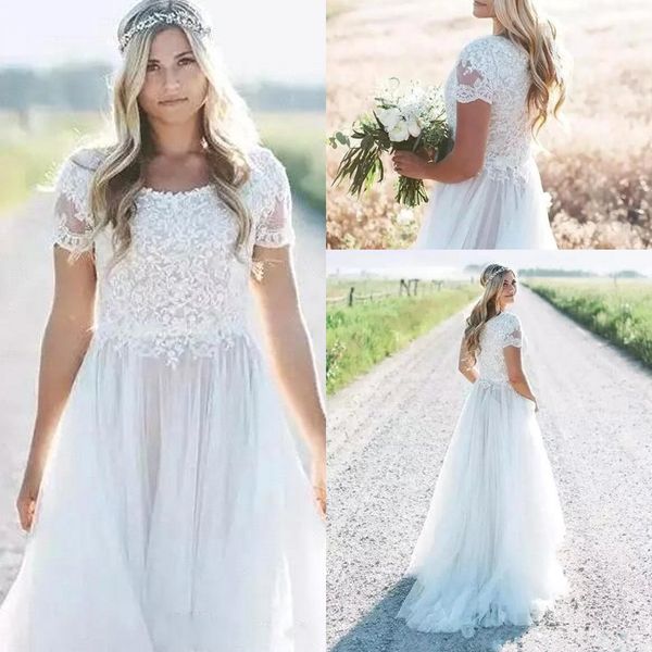 modest beach bohemian wedding dresses 2018 short sleeves a line chiffon long bridal gowns wedding dress vestido de novia, White
modest beach bohemian wedding dresses 2018 short sleeves a line chiffon long bridal gowns wedding dress vestido de novia, White