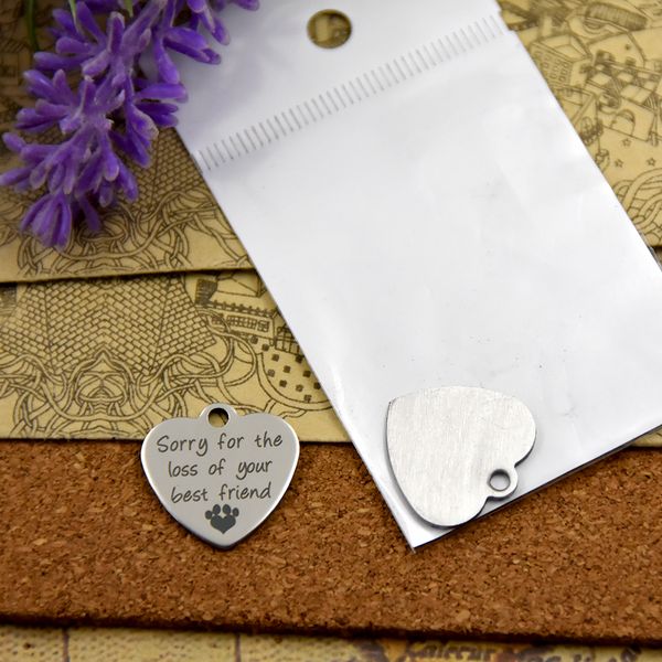 40pcs--"sorry for the loss of your friend"stainless steel charms more style for choosing diy charms pendants for necklace, Bronze;silver
40pcs--"sorry for the loss of your friend"stainless steel charms more style for choosing diy charms pendants for necklace, Bronze;silver