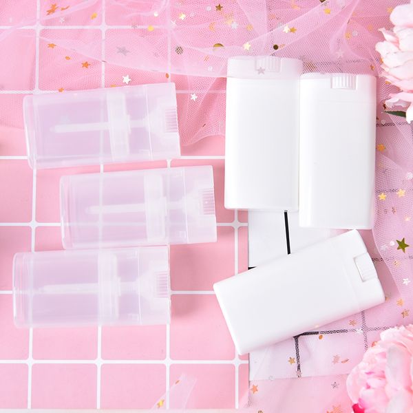 10pc clear white lipstick lip tube plastic empty diy oval lip tubes about 15g portable deodorant containers
10pc clear white lipstick lip tube plastic empty diy oval lip tubes about 15g portable deodorant containers