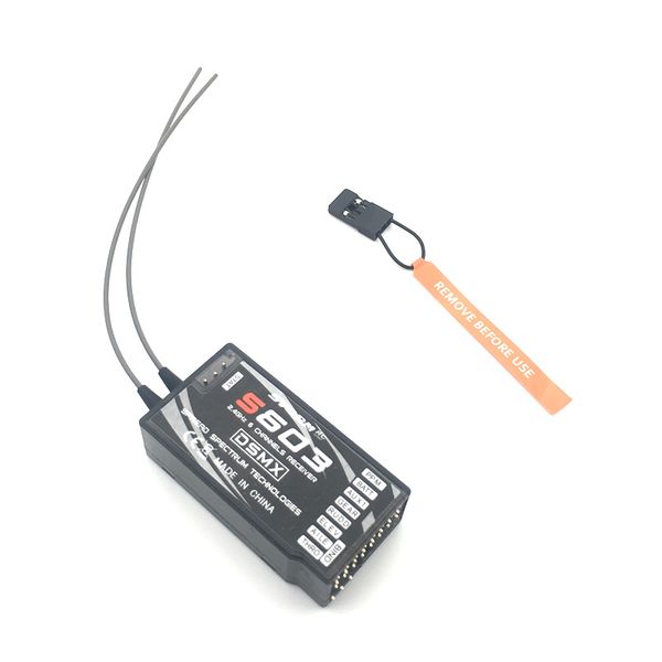 S603 6-канальный 2,4 ГГц DSMX-приемник Поддержка DX6i JR DX7 PPM Quadcopter (Заменить AR6210)
S603 6-канальный 2,4 ГГц DSMX-приемник Поддержка DX6i JR DX7 PPM Quadcopter (Заменить AR6210)