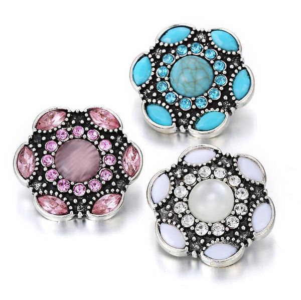 10pcs new big snap button jewelry natural stone flower 18mm metal snap buttons fit leather metal silver snap bracelet bangle, Bronze;silver
10pcs new big snap button jewelry natural stone flower 18mm metal snap buttons fit leather metal silver snap bracelet bangle, Bronze;silver