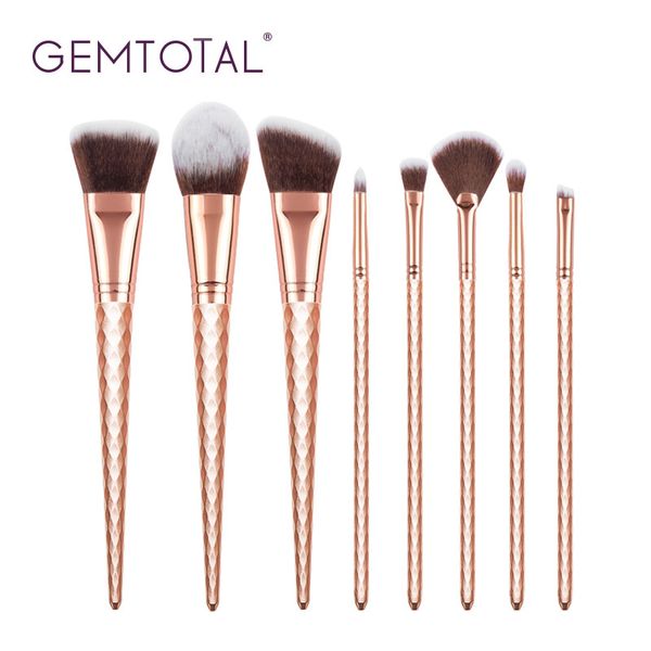 gemtotal makeup brushes set 8-pieces foundation concealer contour powder blush lip eyeshadow eyebrow synthetic hair(rosegold
gemtotal makeup brushes set 8-pieces foundation concealer contour powder blush lip eyeshadow eyebrow synthetic hair(rosegold