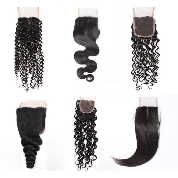 brazilian human hair closure 4*4 swiss lace closure water wave peruvian hair deep wave body wave straight bleached knots three part middle, Black
brazilian human hair closure 4*4 swiss lace closure water wave peruvian hair deep wave body wave straight bleached knots three part middle, Black