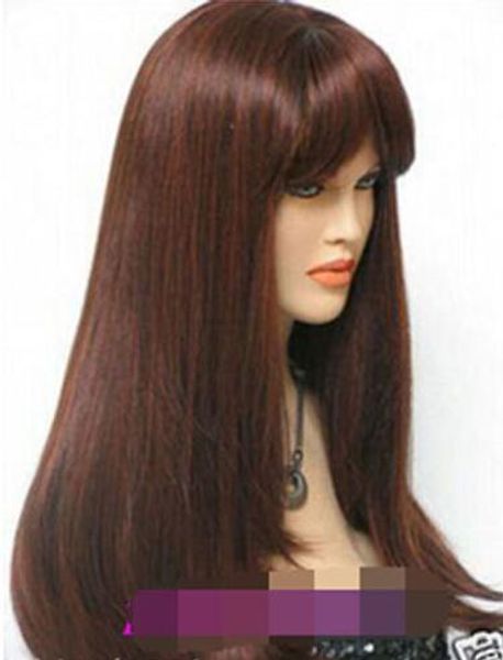 fashion long brown red mix hair wigs for straight women hair wig, Black;brown
fashion long brown red mix hair wigs for straight women hair wig, Black;brown
