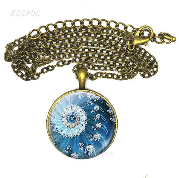 blue ocean fractal art necklace sea retro style literary glass cabochon jewelry bronze pendant gift, Silver
blue ocean fractal art necklace sea retro style literary glass cabochon jewelry bronze pendant gift, Silver
