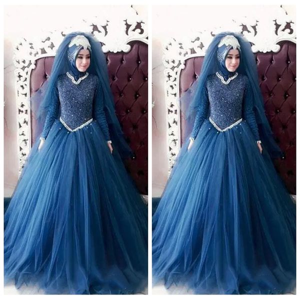 high neck long sleeves lace appliques a-line wedding dresses muslim middle east modest bridal gowns 2019 customized long vestidos de mariee, White
high neck long sleeves lace appliques a-line wedding dresses muslim middle east modest bridal gowns 2019 customized long vestidos de mariee, White