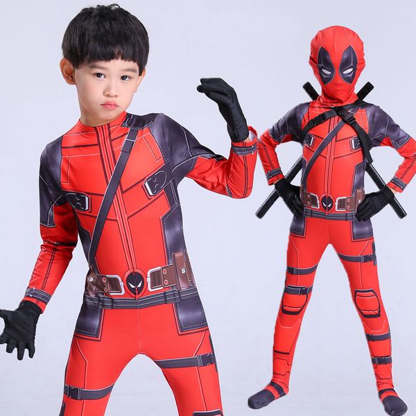 kids deadpool cosplay halloween cosplay full body deadpool costume digital print lycra costume, Black
kids deadpool cosplay halloween cosplay full body deadpool costume digital print lycra costume, Black