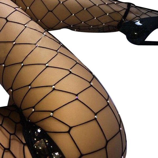2017 new women crystal rhinestones fishnet tights female slim fish net stockings charm pantyhose club party hosiery, Black;white
2017 new women crystal rhinestones fishnet tights female slim fish net stockings charm pantyhose club party hosiery, Black;white