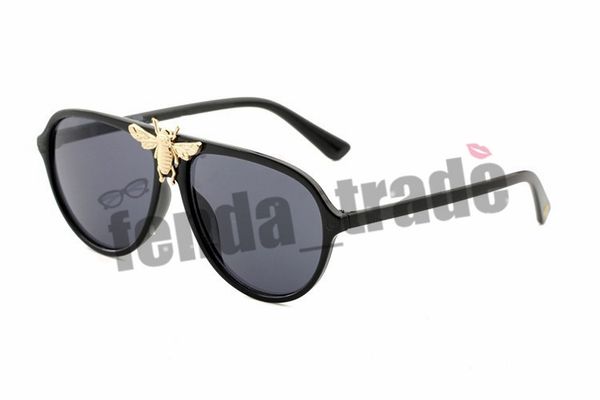 4 colors luxury 2268 sunglasses men women brand designer popular fashion big summer style with the bees good quality uv400 protection lens, White;black
4 colors luxury 2268 sunglasses men women brand designer popular fashion big summer style with the bees good quality uv400 protection lens, White;black