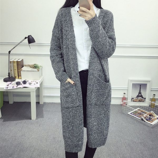 oversized fashion long cardigan sweater women 2018 new loose long sleeve knit cardigan female casual outerwear coat pull femme, White;black
oversized fashion long cardigan sweater women 2018 new loose long sleeve knit cardigan female casual outerwear coat pull femme, White;black