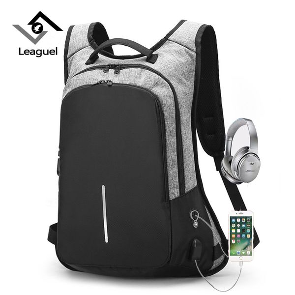 

leaguel men women lapbackpacusb charging anti-theft oxford breathable teenager school bag backpack travel rucksack